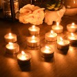Metallic Silver Tealight Candles (600pcs/Case) Bulk
