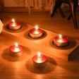 Metallic Red Tealight Candles (50pcs/Pack)