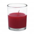 Red Round Glass Votive Candles (12pc/Box)
