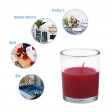 Red Round Glass Votive Candles (96pcs/Case) Bulk