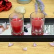 Red Round Glass Votive Candles (96pcs/Case) Bulk