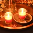 Red Round Glass Votive Candles (12pc/Box)