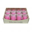 Hot Pink Round Glass Votive Candles (96pcs/Case) Bulk