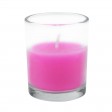 Hot Pink Round Glass Votive Candles (12pc/Box)