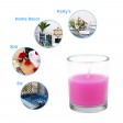 Hot Pink Round Glass Votive Candles (96pcs/Case) Bulk