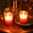 Hot Pink Round Glass Votive Candles (12pc/Box)