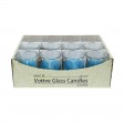 Turquoise Round Glass Votive Candles (96pcs/Case) Bulk
