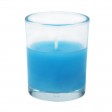 Turquoise Round Glass Votive Candles (12pc/Box)