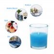 Turquoise Round Glass Votive Candles (96pcs/Case) Bulk
