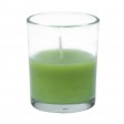 Sage Green Round Glass Votive Candles (12pc/Box)