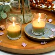 Sage Green Round Glass Votive Candles (96pcs/Case) Bulk