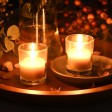 Sage Green Round Glass Votive Candles (96pcs/Case) Bulk