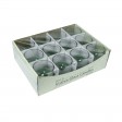 Hunter Green Round Glass Votive Candles (12pc/Box)