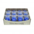 Blue Round Glass Votive Candles (96pcs/Case) Bulk