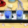 Blue Round Glass Votive Candles (96pcs/Case) Bulk