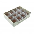 Brown Round Glass Votive Candles (12pc/Box)