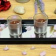 Brown Round Glass Votive Candles (12pc/Box)