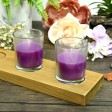Purple Round Glass Votive Candles (96pcs/Case) Bulk
