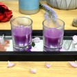 Purple Round Glass Votive Candles (12pc/Box)