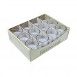 Lavender Round Glass Votive Candles (12pc/Box)
