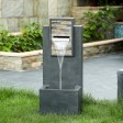 32 Inch Contemporary  Finish with Rock Texture Fountain and Led Light