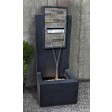 32 Inch Contemporary  Finish with Rock Texture Fountain and Led Light