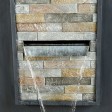32 Inch Contemporary  Finish with Rock Texture Fountain and Led Light