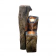 33 Inch Rock Waterfall Fountain with Led Light
