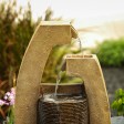 32 Inch Cascade Water Fountain with Led Light