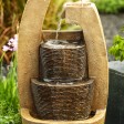 32 Inch Cascade Water Fountain with Led Light