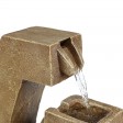 32 Inch Cascade Water Fountain with Led Light