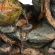 40 Inch Withered  Wood and Mushroom Fountain with Led Light