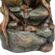 40 Inch Withered  Wood and Mushroom Fountain with Led Light