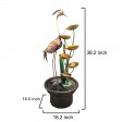 38 Inch Crane Fountain