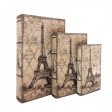 Eiffel Tower Book Box (Set of 3)