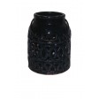 CERAMIC CANDLE HOLDER WITH IRON