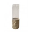 CERAMIC CANDLE HOLER GOLD