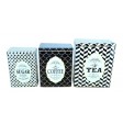 Condiment-themed Rectangular Storage Tin (Set of 3)