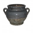 CERAMIC POT WITH TWO HANDLES