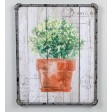 19.7 Inch H green/brown canvas wall art