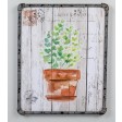 19.7 Inch H green/brown canvas wall art