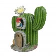 7.5 Inch H Polyresin Solar LED Light Cactus House