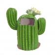 7.5 Inch H Polyresin Solar LED Light Cactus House