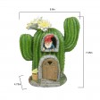 7.5 Inch H Polyresin Solar LED Light Cactus House
