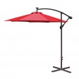 Red 10FT Offset Solar Umbrella