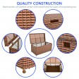 Honey Wicker Patio Furniture Storage Deck Box