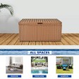 Honey Wicker Patio Furniture Storage Deck Box