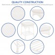 Outdoor White Wicker Patio Furniture End Table