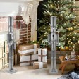 36inch wooden  Silver Soldier drummer Nutcracker