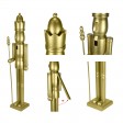 36inch wooden Gold King  Nutcracker